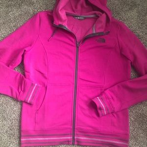 The North Face zip hooded sweatshirt